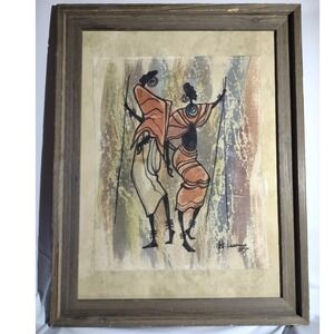 Ugandan‎ Batik Art Signed Henry Lumu 87